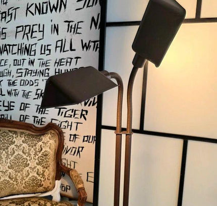 Vintage Two - Headed Floor Lamp - Yatva