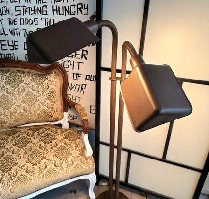 Vintage Two - Headed Floor Lamp - Yatva