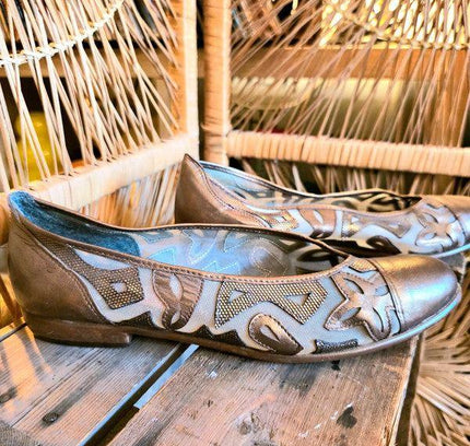Vintage Van De Poel Van Ruth Flat Shoes - Yatva
