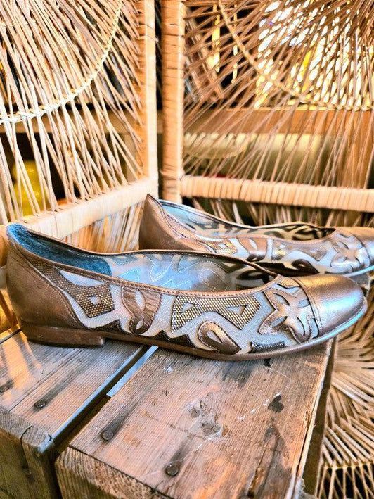 Vintage Van De Poel Van Ruth Flat Shoes - Yatva