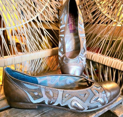 Vintage Van De Poel Van Ruth Flat Shoes - Yatva