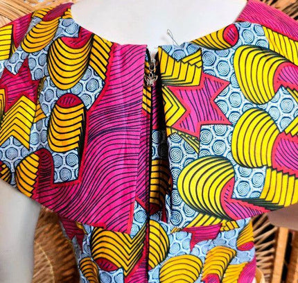Vintage Vilsco Ankara Print Crop Top - Yatva