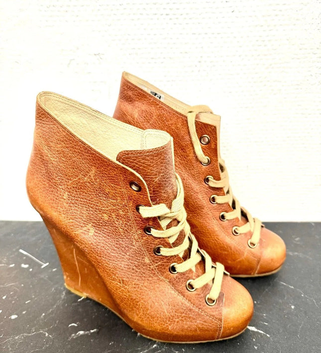 Vintage Wedge Shoes - Yatva