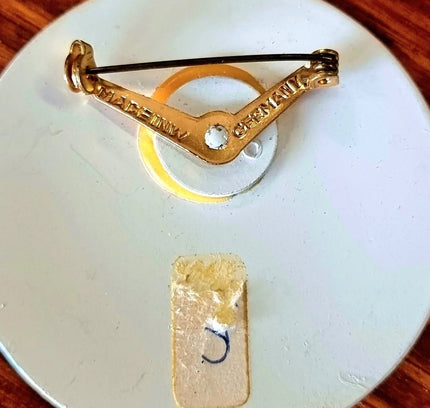 Vintage West Germany Stamped Brooch - Yatva