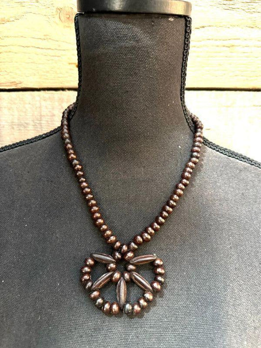 Vintage Wood Necklace - Yatva