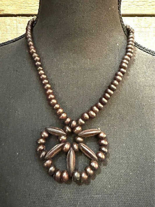 Vintage Wood Necklace - Yatva