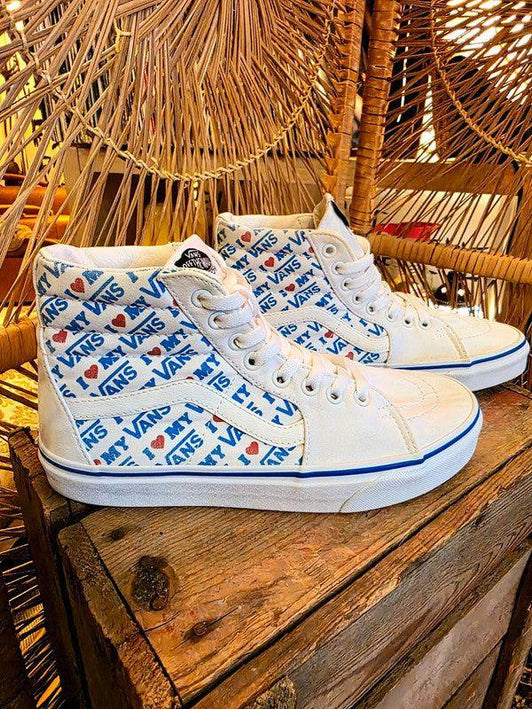 Vintage Y2K Brand New Vans Sk8 - Hi I Heart - Yatva
