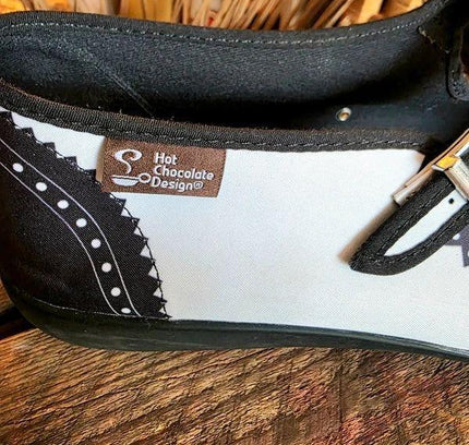 Vintage Y2K Hot Chocolate Design Ballerina Shoes - Yatva