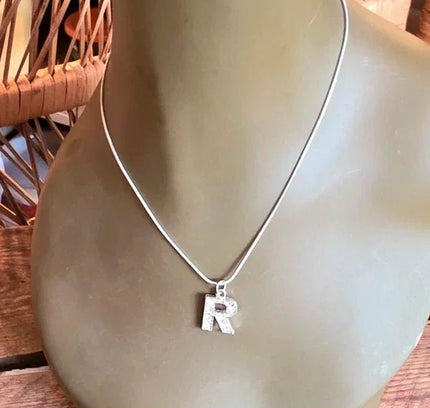 Vintage Y2K Initial R Necklace - Yatva