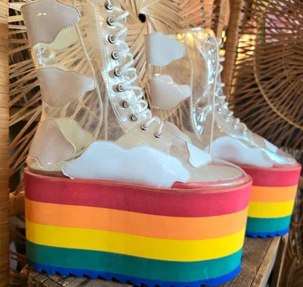 Vintage Y2K Platform Boots - Yatva