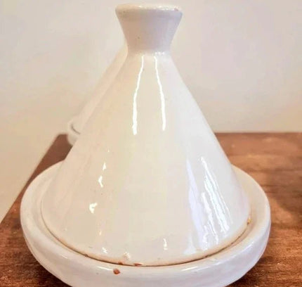 White Ceramic Tajines ( Set of 4) - Yatva