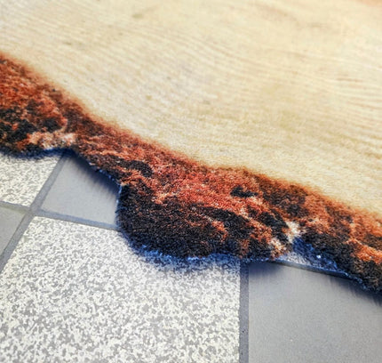 Woody Wood Tree Slice Area Rug by YLdesign (185cm) - Yatva