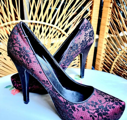 Y2K New Look Lace High heel shoes - Yatva