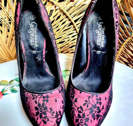 Y2K New Look Lace High heel shoes - Yatva
