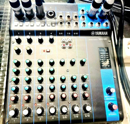 Yamaha MG10 Mixing Panel - Compact Mixer for Studio/Live - Yatva