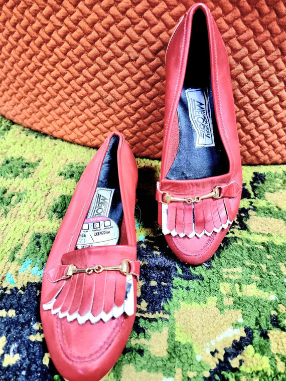 Vintage 1980's Moccasins Shoes