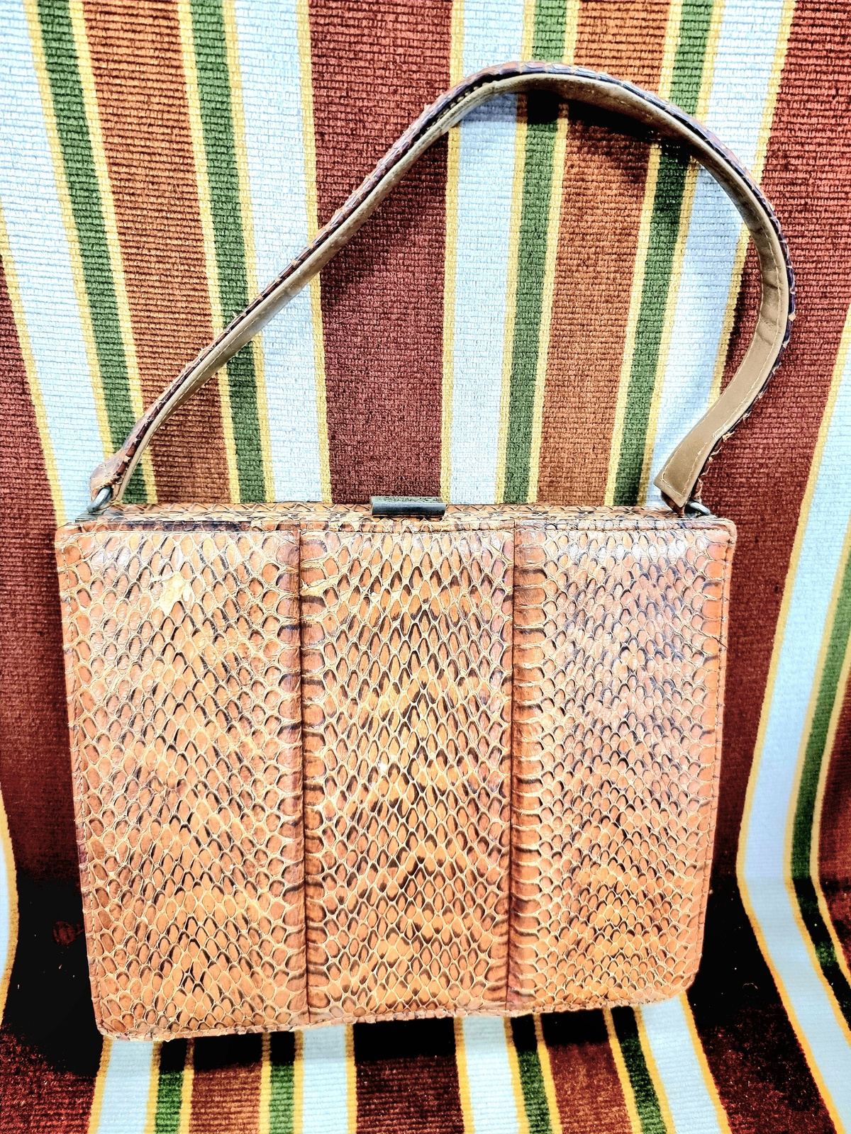Vintage Snakeskin Verweegen Koa bag