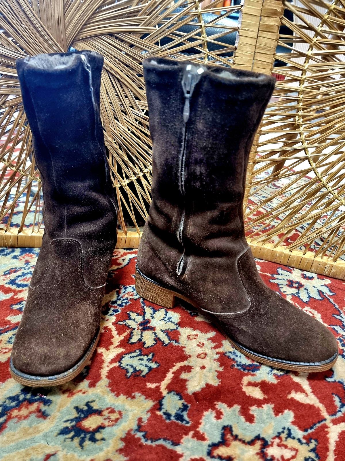 Vintage Suede Boots