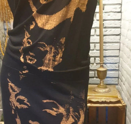 80´s Buddhist & Print Dress - Yatva