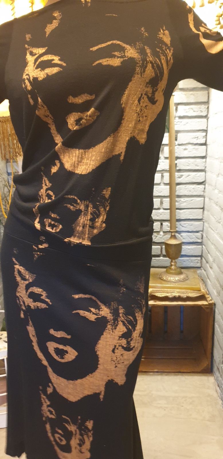 80´s Buddhist & Print Dress