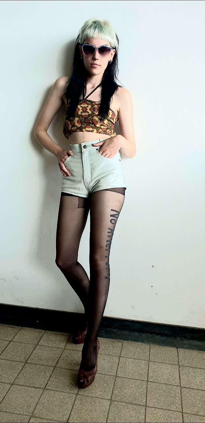 Brand New Leather E-M-Z Biker Shorts