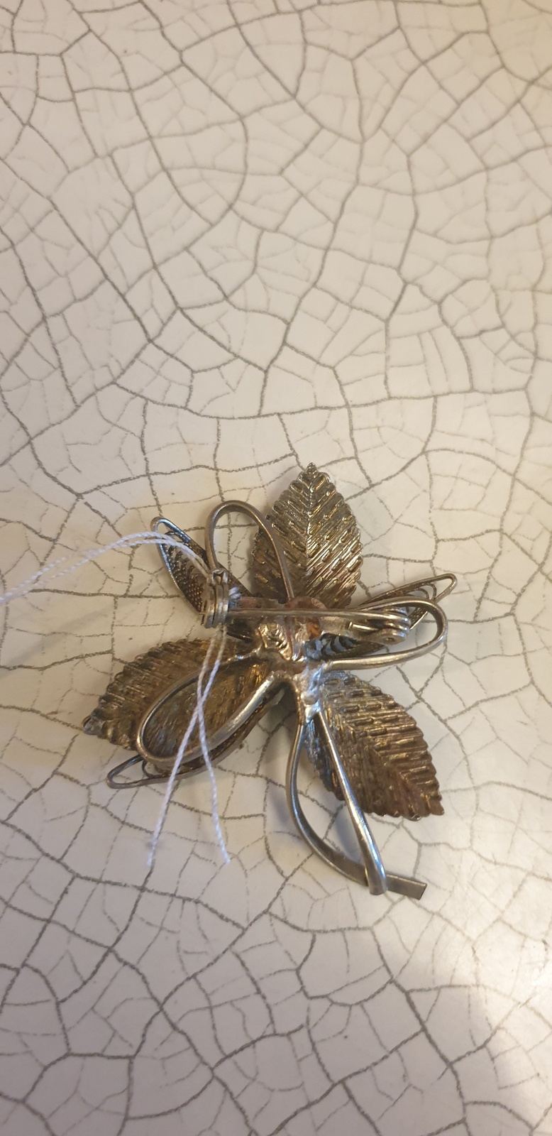Vintage 50s Leaf Brooch