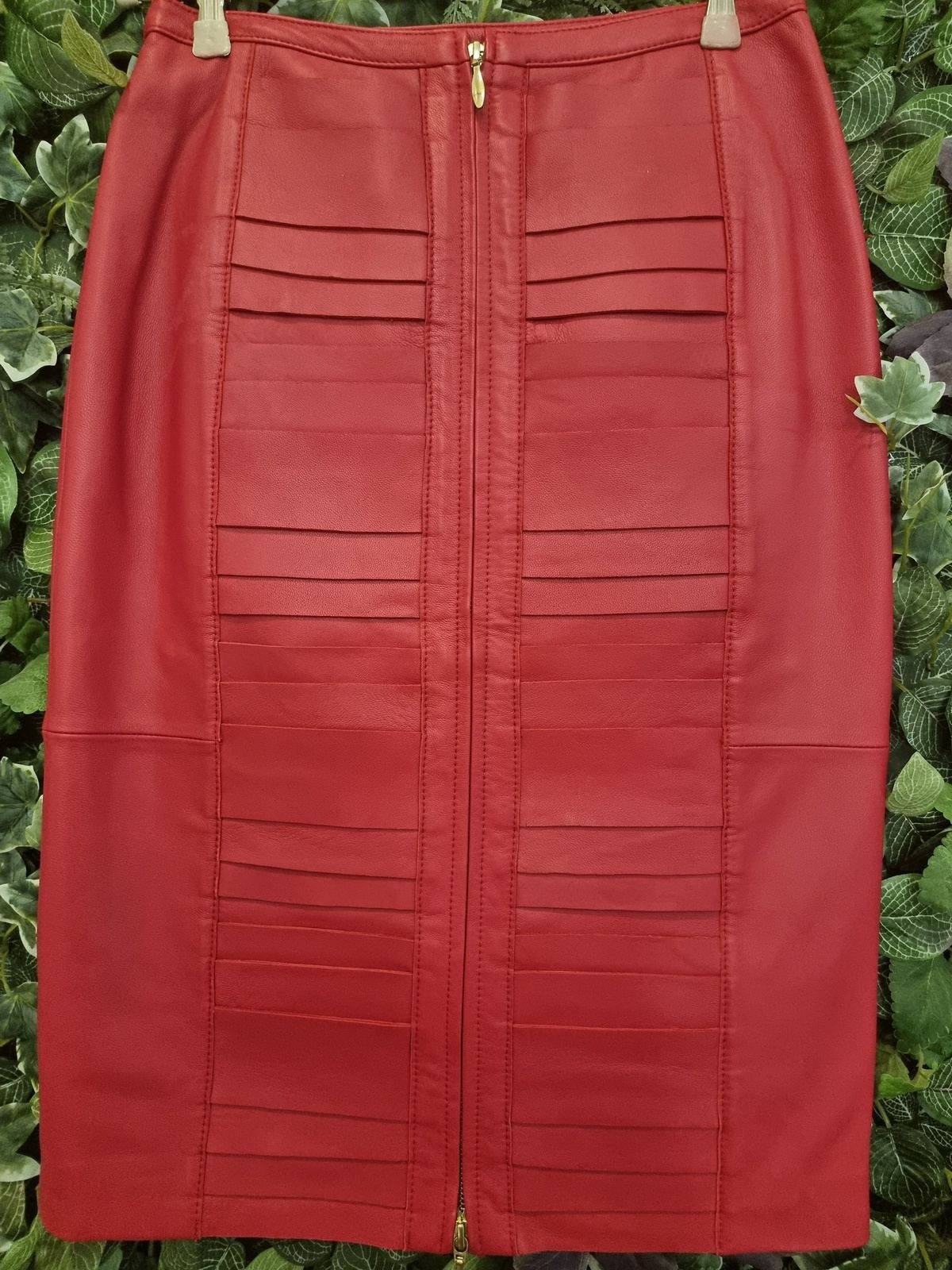 Designer New Rebecca Vallance Leather Skirt
