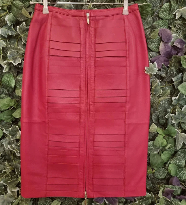 Designer New Rebecca Vallance Leather Skirt - Yatva