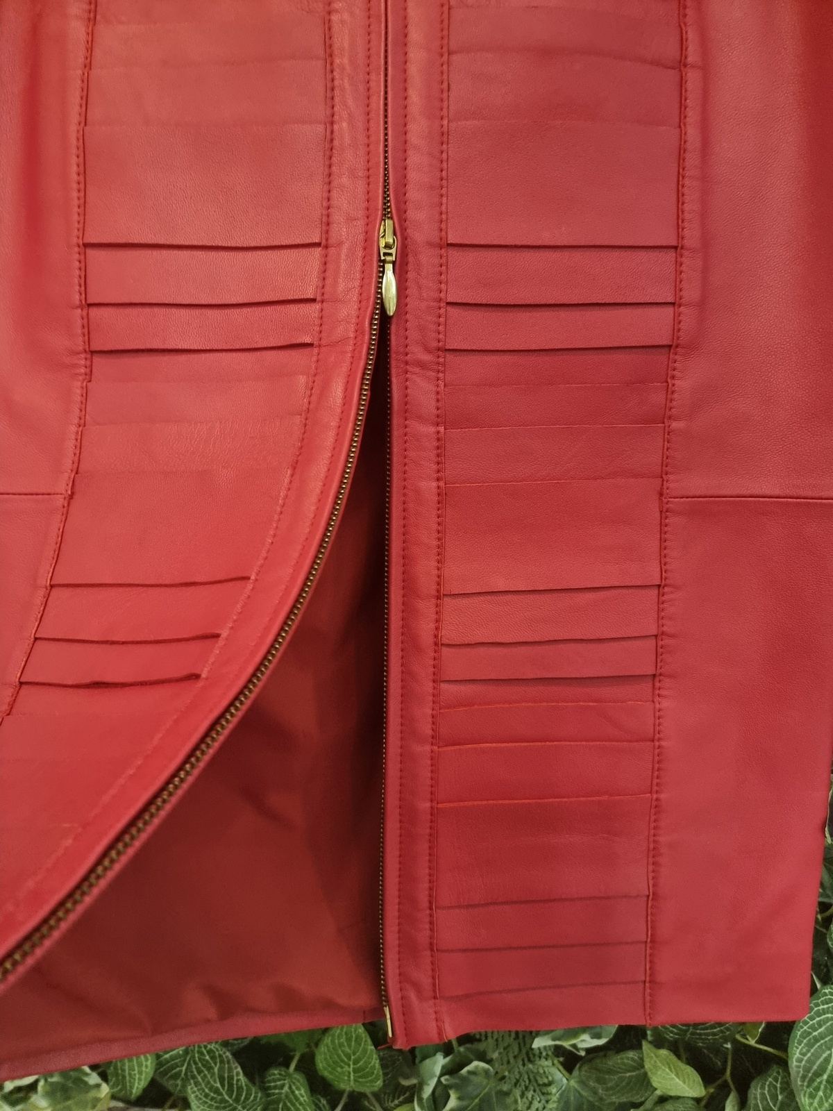 Designer New Rebecca Vallance Leather Skirt