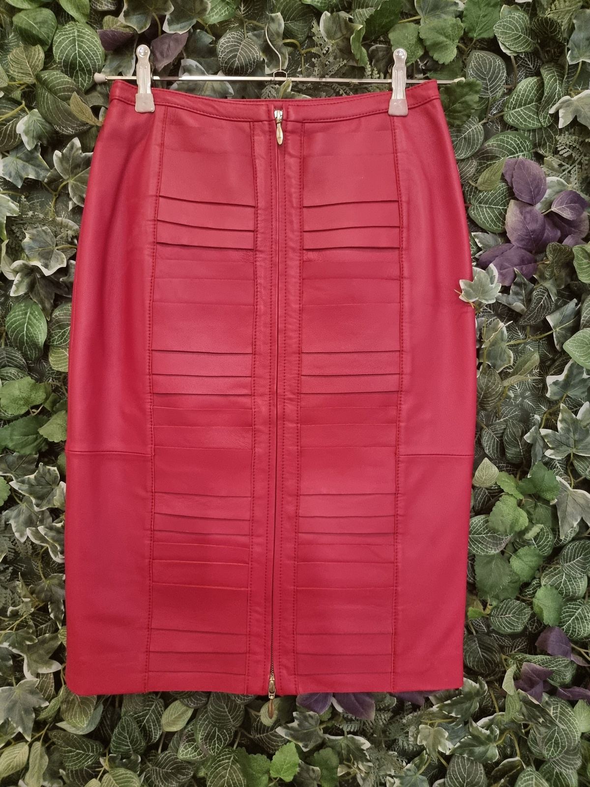 Designer New Rebecca Vallance Leather Skirt