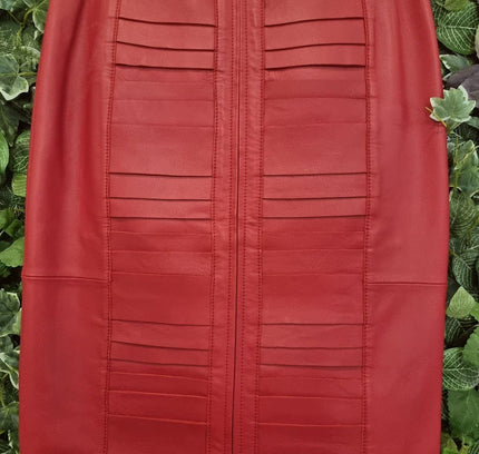 Designer New Rebecca Vallance Leather Skirt - Yatva