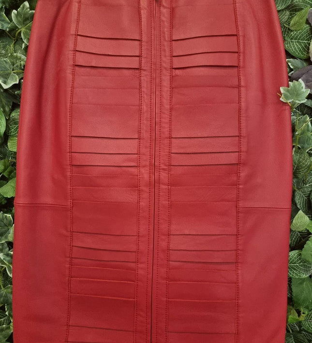 Designer New Rebecca Vallance Leather Skirt - Yatva