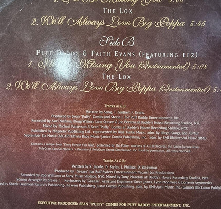 Tribute To The Notorious B.I.G. LP Bad Boy Records 1997 - Yatva