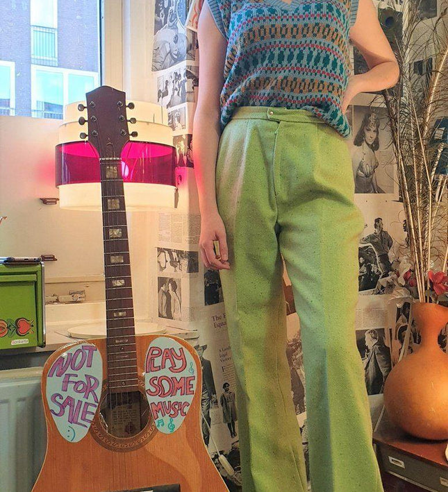 Vintage 1970s Flared Bell bottom Trousers - Yatva
