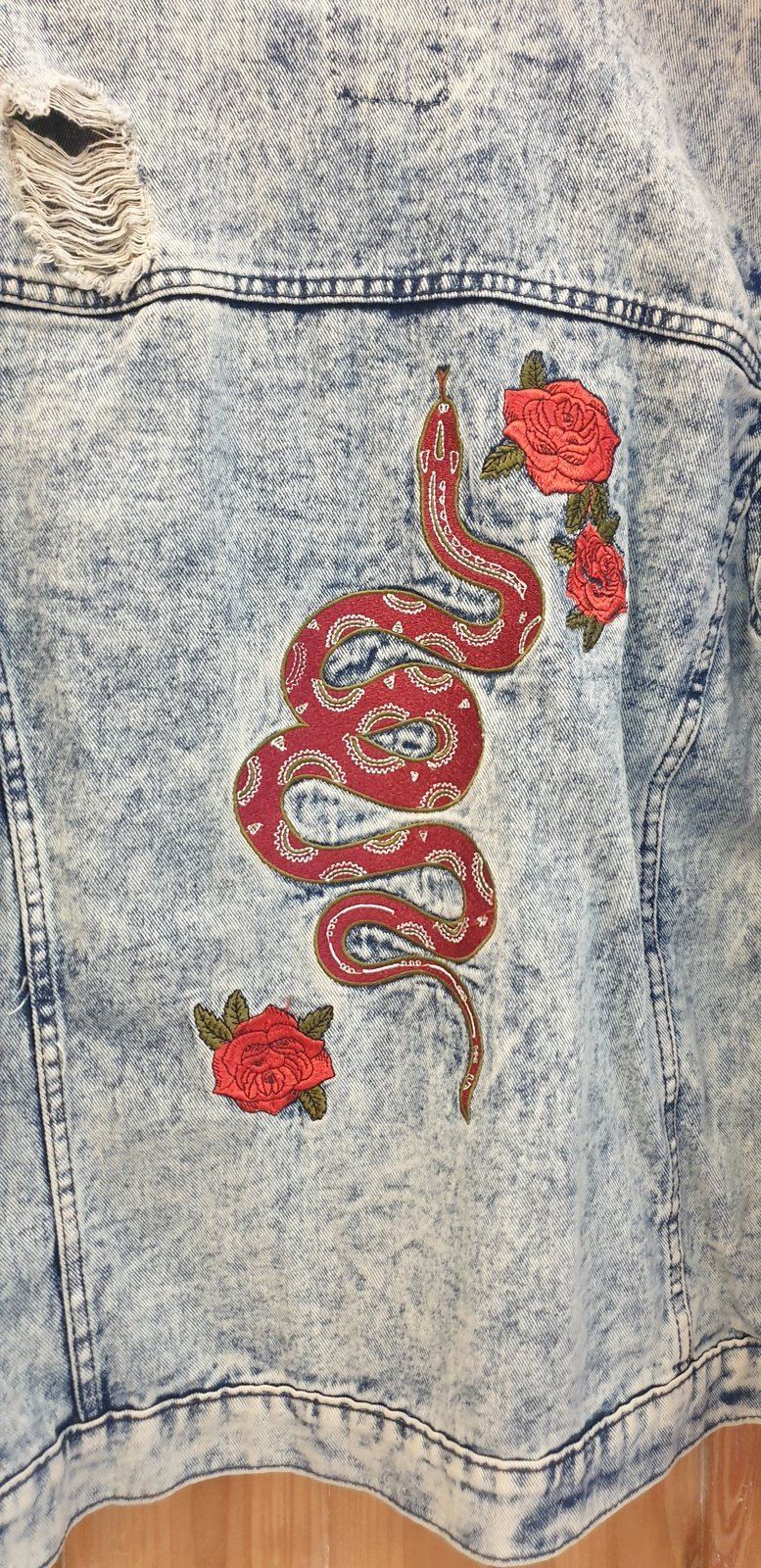 Vintage 1980s Acid Wash Denim Jacket