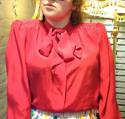 Vintage 1980's Edgar Vos Boutique Secretary Shirt - Yatva