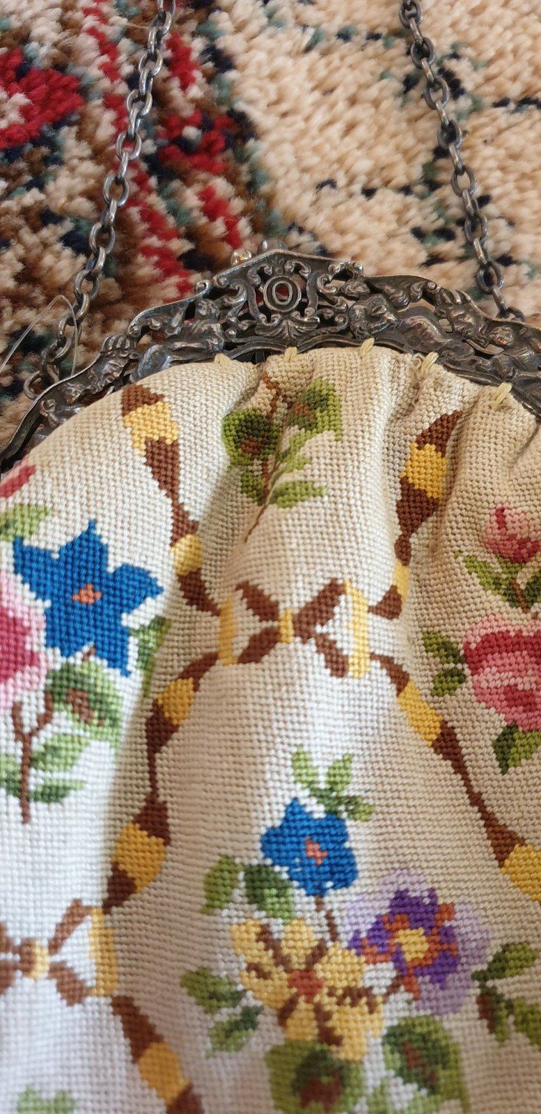 Vintage 50´s / 60´s Tapestry Hand Bag