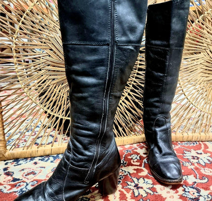 Vintage 70s \ 80s Leather Boots - Yatva