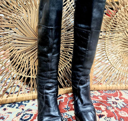 Vintage 70s \ 80s Leather Boots - Yatva