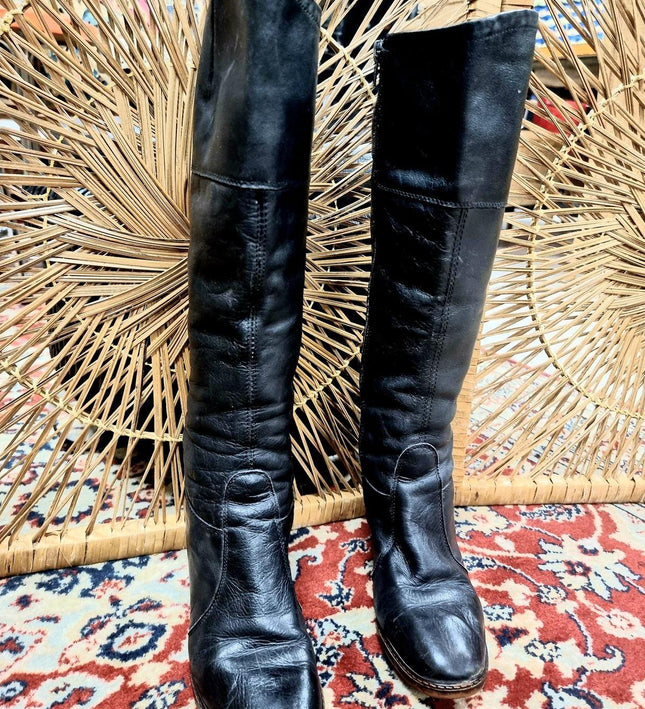 Vintage 70s \ 80s Leather Boots - Yatva