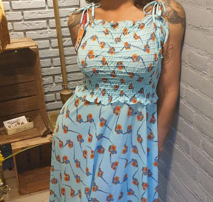Vintage 70's Smocked Sundress - Yatva