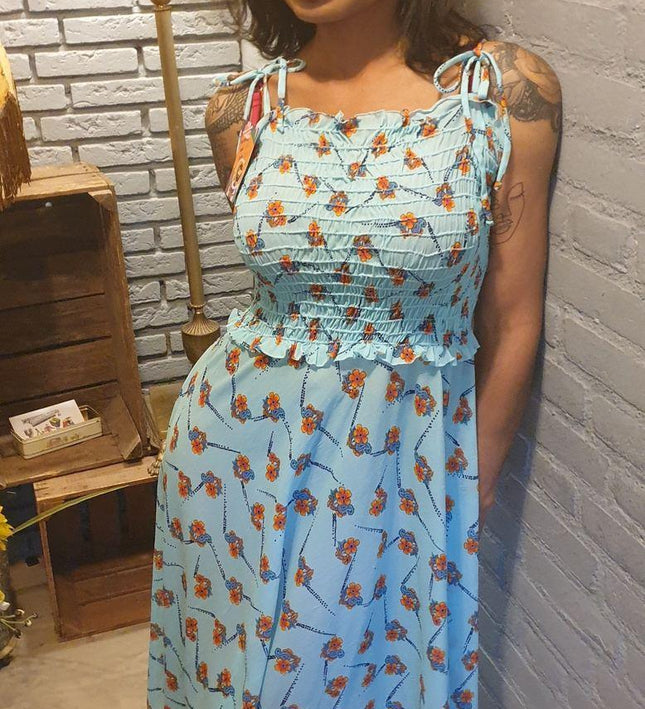 Vintage 70's Smocked Sundress - Yatva