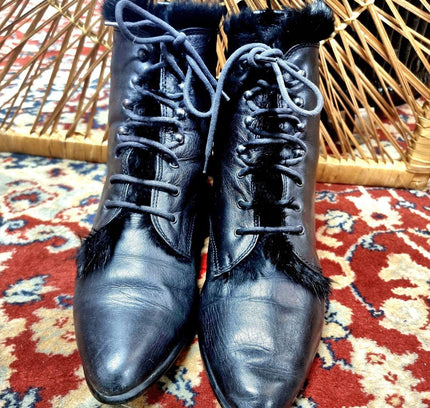 Vintage 80s Ankle Boots - Yatva