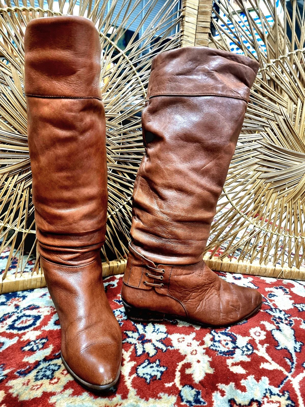 80s thigh top high boots