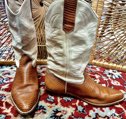Vintage 80's Cowboy Boots - Yatva
