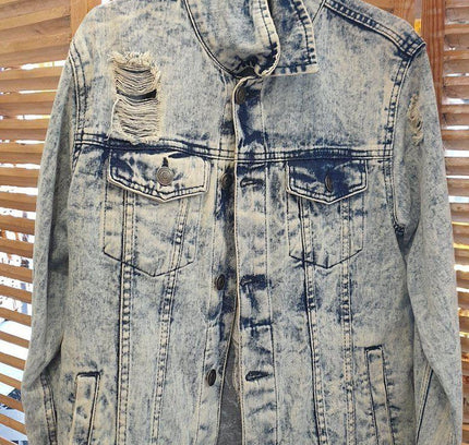Vintage 80s Customised Acid Wash Denim Jacket - Yatva