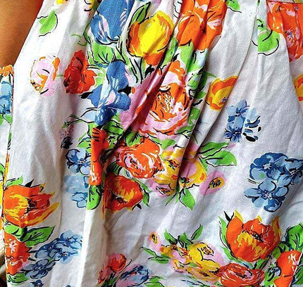 Vintage 80's Floral Skirt - Yatva