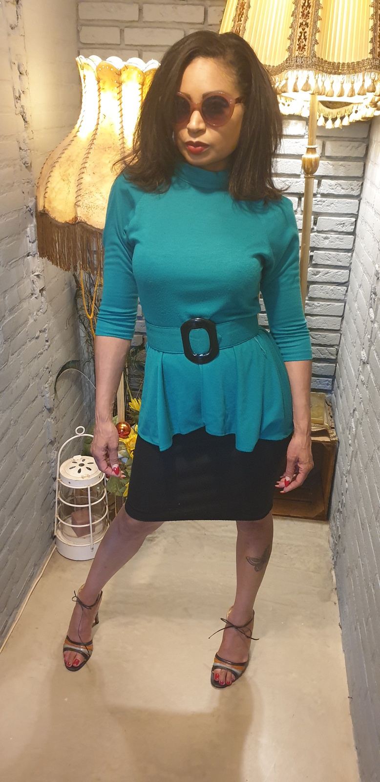 Vintage 80´s J.B Xpress peplum Dress