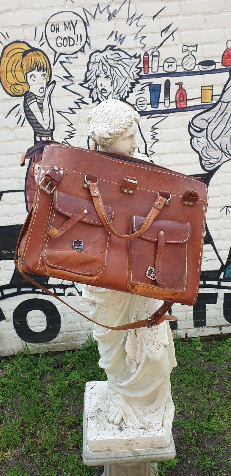 Vintage 80´s Large Tote Shoulder Bag