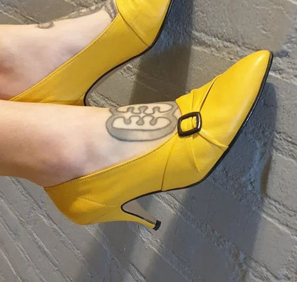 Vintage 80s (Made in Italy) Pointed Heel Shoes - Yatva